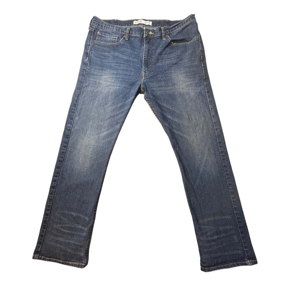 Levi's Signature Jeans Mens 38x32 (38x29) Blue S51 Straight WaterLess Denim
